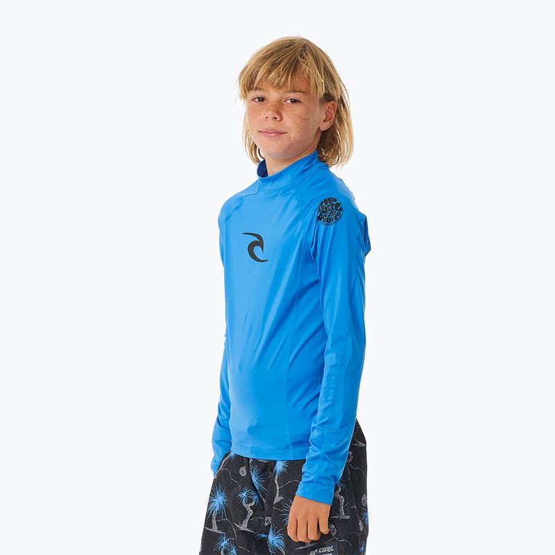 Dětské plavecké tričko longsleeve  Rip Curl Lycra Brand Wave UPF blue gum 4