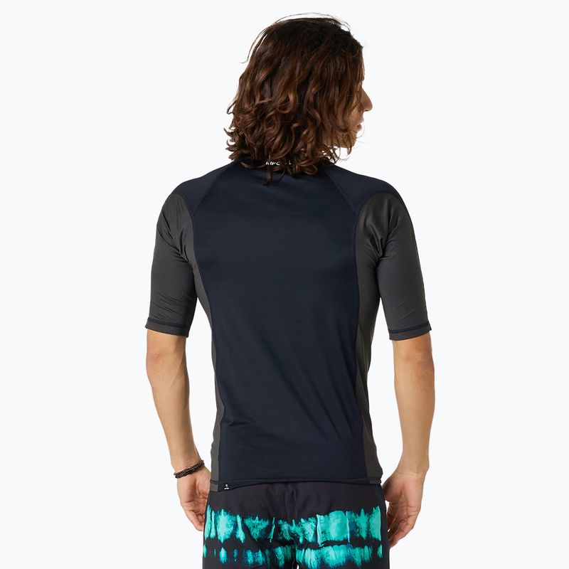 Pánské plavecké tričko Rip Curl Waves Upf Perf S/S Black 4