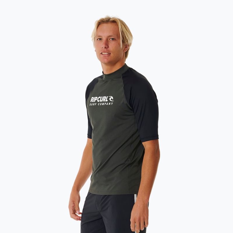 Pánské plavecké tričko Rip Curl Shock UPF black marle 4