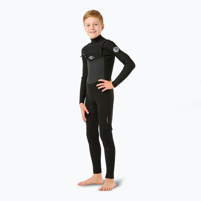 Dětský neopren Rip Curl Dawn Patrol 4/3 mm Chest Zip black 3