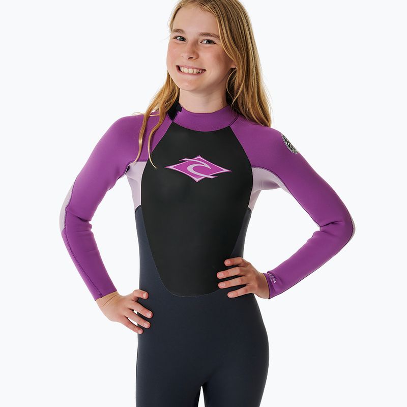 Dětský plavecký neopren Rip Curl Omega 5/3mm Back Zip GB Jr purple 5