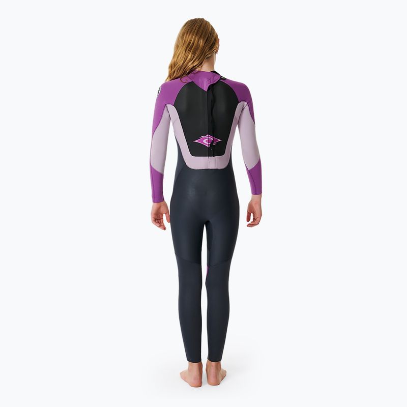 Dětský plavecký neopren Rip Curl Omega 3/2 Back Zip purple 3