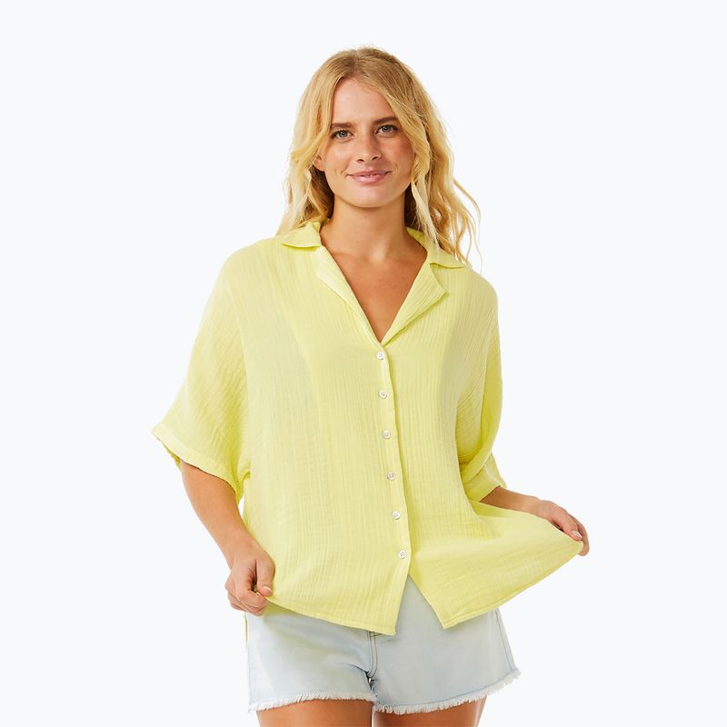 Dámské světle žluté tričko Rip Curl Premium Surf 4