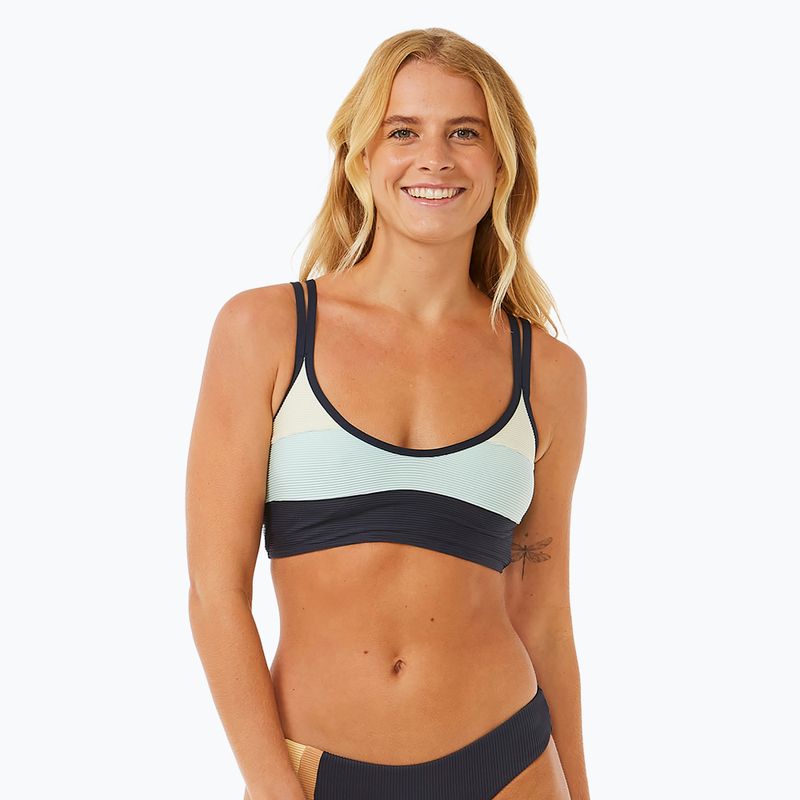 Horní díl plavek Rip Curl Block Party Spliced Crop  navy 4