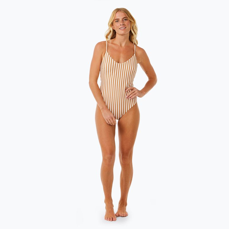 Dámské jednodílné plavky Rip Curl Premium Cheeky light brown 6