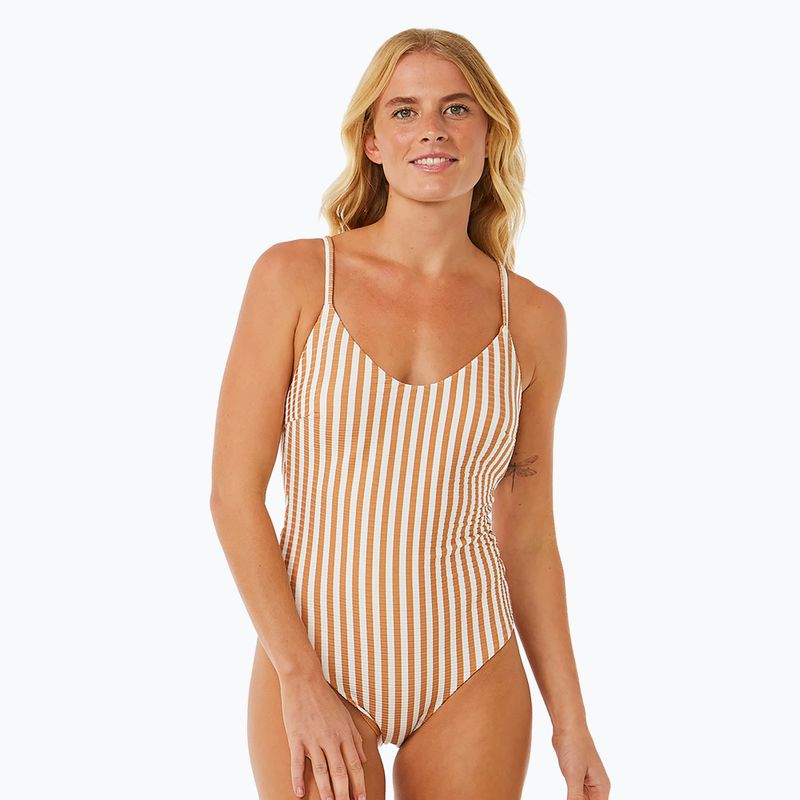 Dámské jednodílné plavky Rip Curl Premium Cheeky light brown 7