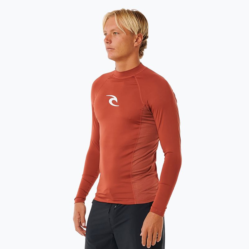 Pánské plavecké tričko Rip Curl Waves Upf Perf L/S red 3