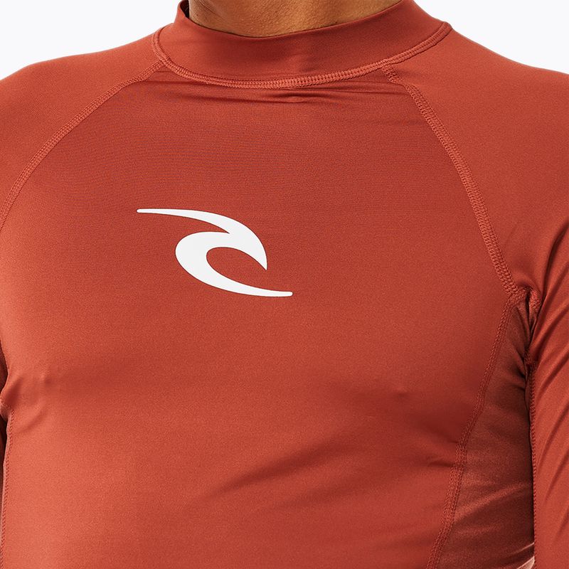 Pánské plavecké tričko Rip Curl Waves Upf Perf L/S red 6