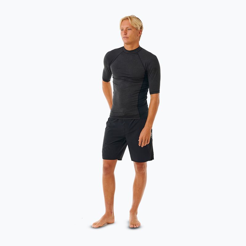 Pánské plavecké tričko Rip Curl Dawn Patrol UPF Performance black marle 2