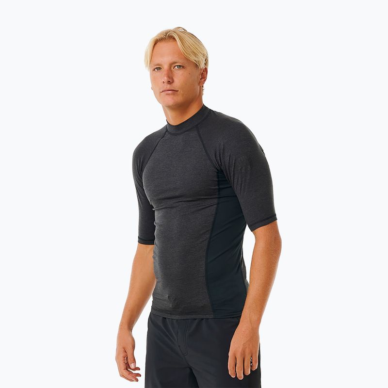 Pánské plavecké tričko Rip Curl Dawn Patrol UPF Performance black marle 4