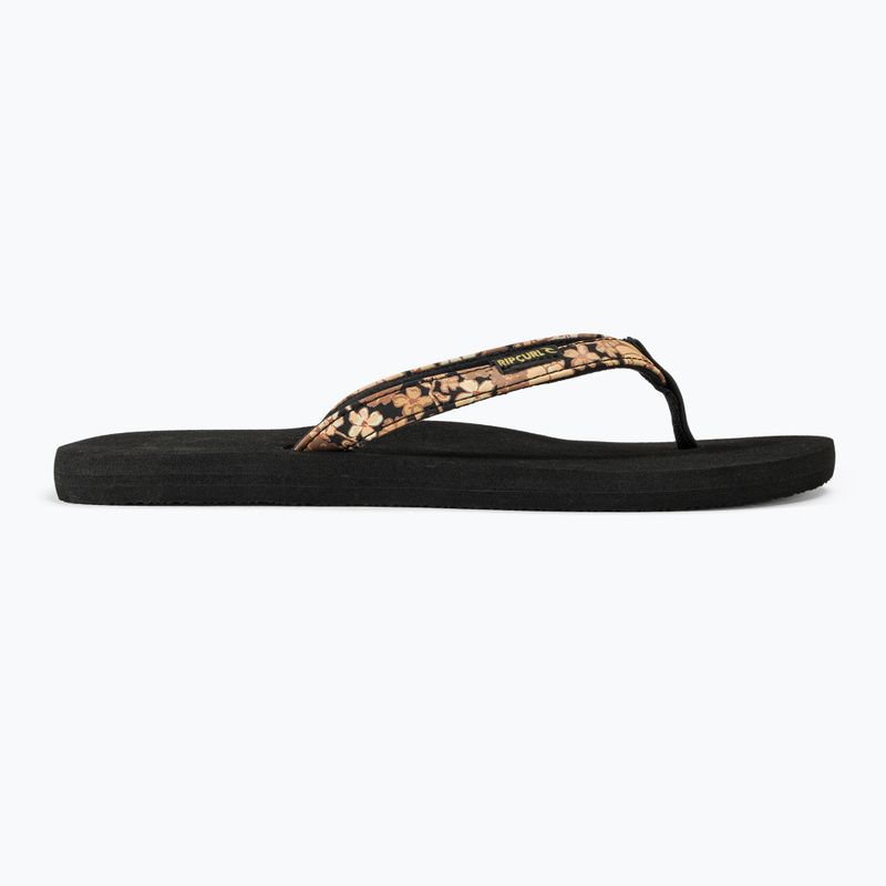 Dámské žabky  Rip Curl Freedom Bloom Open Toe black/brown 2