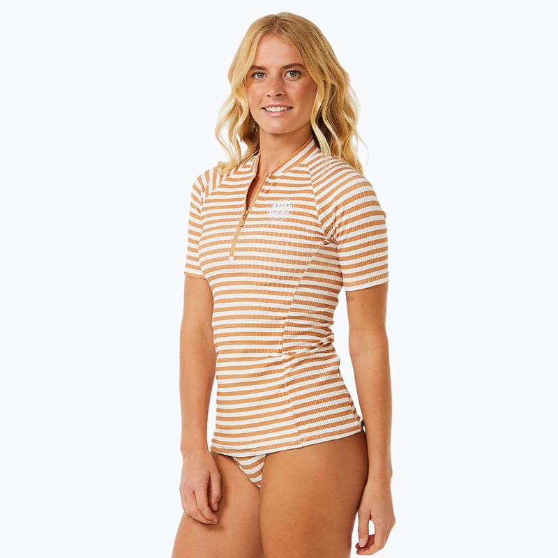 Dámské plavecké tričko Rip Curl Premium Surf Upf S/S brown 3