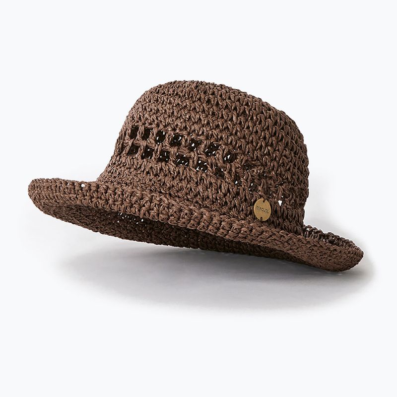 Dámský klobouk Rip Curl Essentials Crochet Bucket hnědý