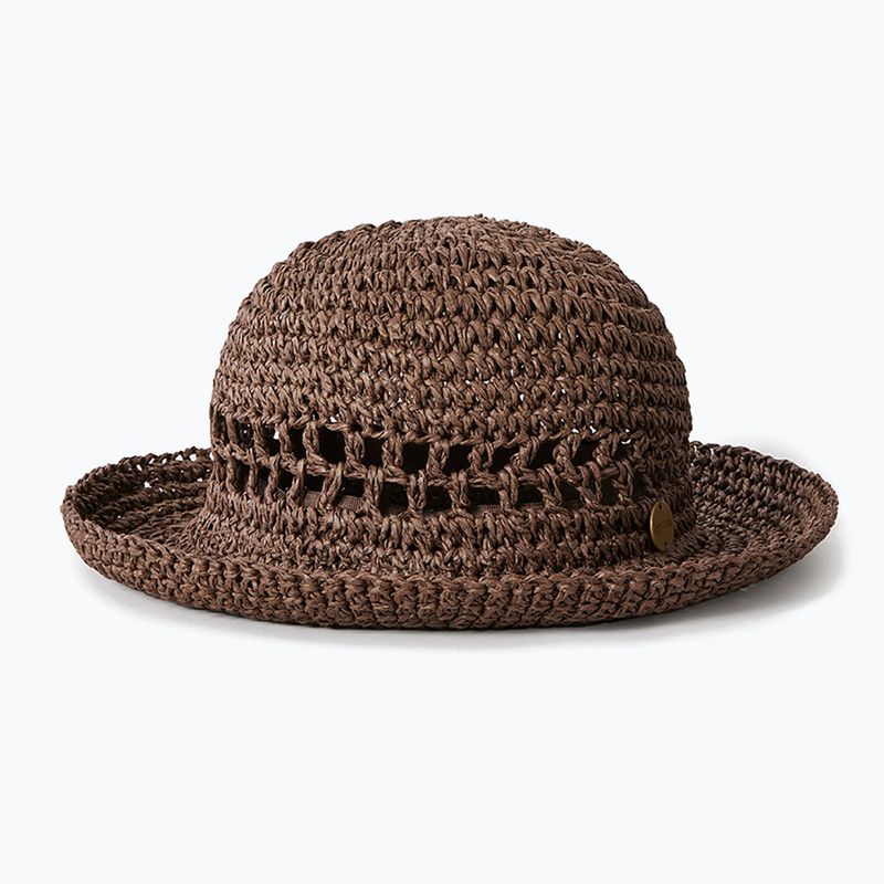 Dámský klobouk Rip Curl Essentials Crochet Bucket hnědý 2