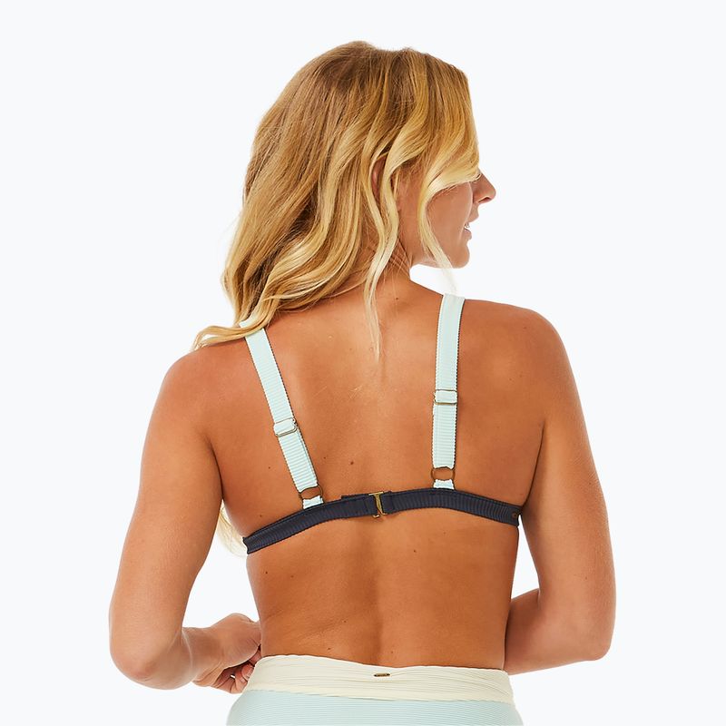 Horní díl plavek Rip Curl Block Party Spliced Fixed Tri navy 4