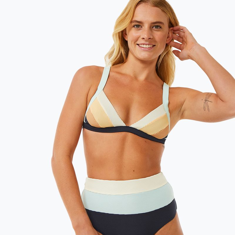 Horní díl plavek Rip Curl Block Party Spliced Fixed Tri navy 5