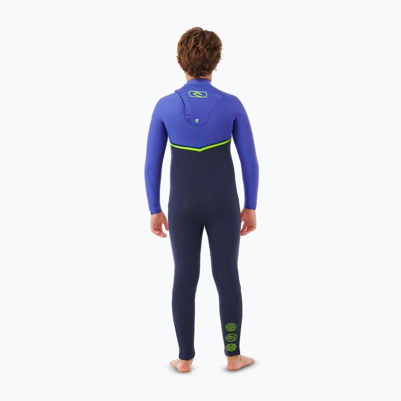 Dětský neopren Rip Curl Flashbomb 3/2 mm Chest Zip wild berry  2
