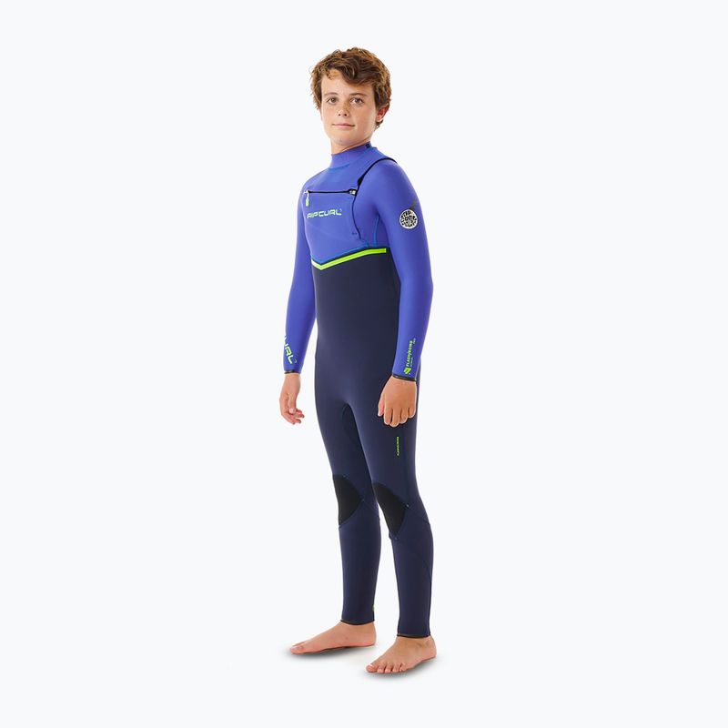 Dětský neopren Rip Curl Flashbomb 3/2 mm Chest Zip wild berry  3