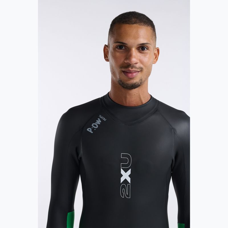 Pánský triatlonový neopren 2XU Propel Openwater black/bright green 5