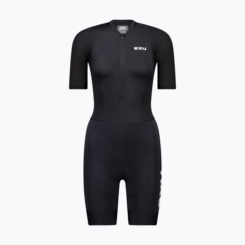 Dámská triatlonová kombinéza 2XU Aero Hex Sleeved black/white 6