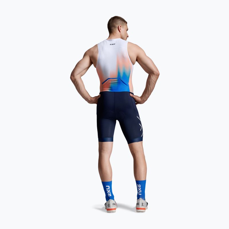 Pánská triatlonová kombinéza 2XU Core nebula blaze/midnight 3