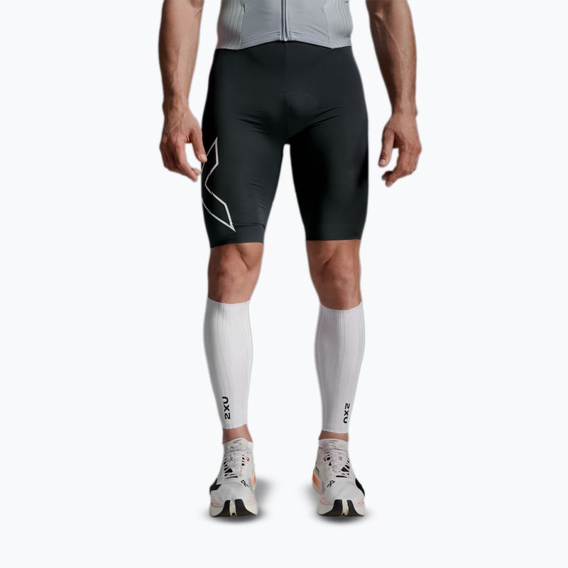 Aerodynamické pásky 2XU Light Speed Aero Calf Guards white/black 5