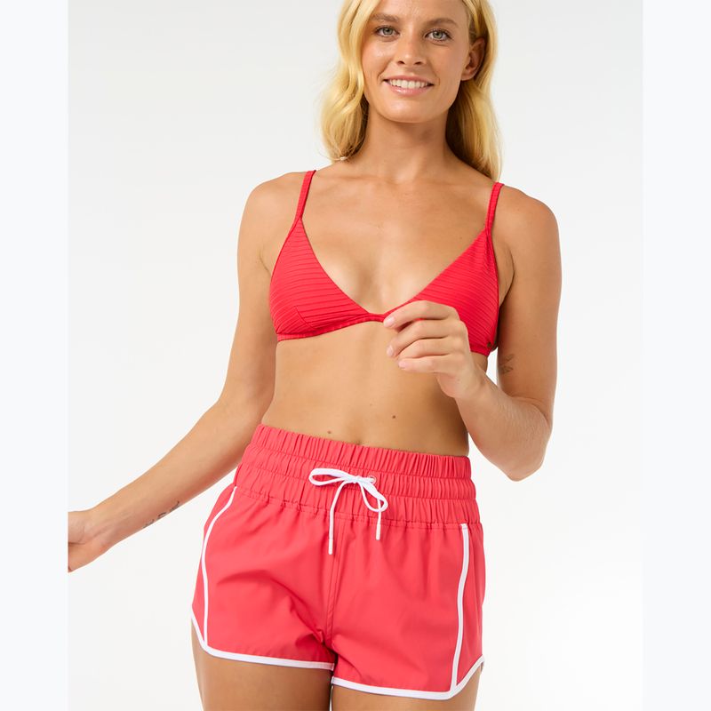 Dámské plavecké šortky Rip Curl High Waist Retro Volley 3" hibiscus red 4