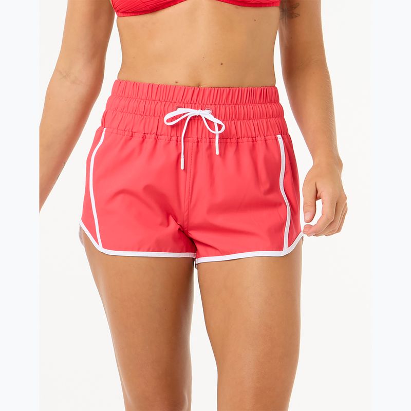 Dámské plavecké šortky Rip Curl High Waist Retro Volley 3" hibiscus red 5