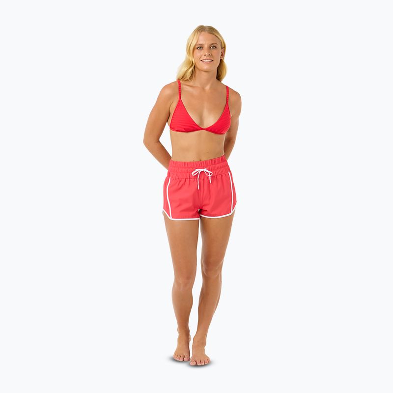 Dámské plavecké šortky Rip Curl High Waist Retro Volley 3" hibiscus red 2