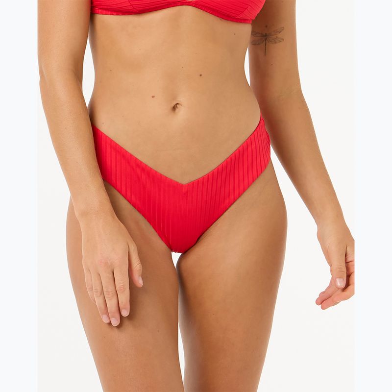 Dół od stroju kąpielowego Rip Curl Premium Surf Skimpy Hipster hibiscus red 4