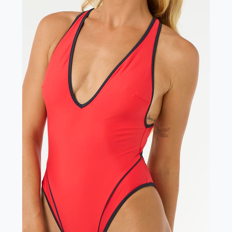 Dámské plavky Rip Curl Mahot One Piece High Leg red 5