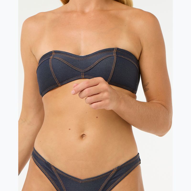 Horní díl plavek Rip Curl Dalias Denim Bandeau denim blue 4