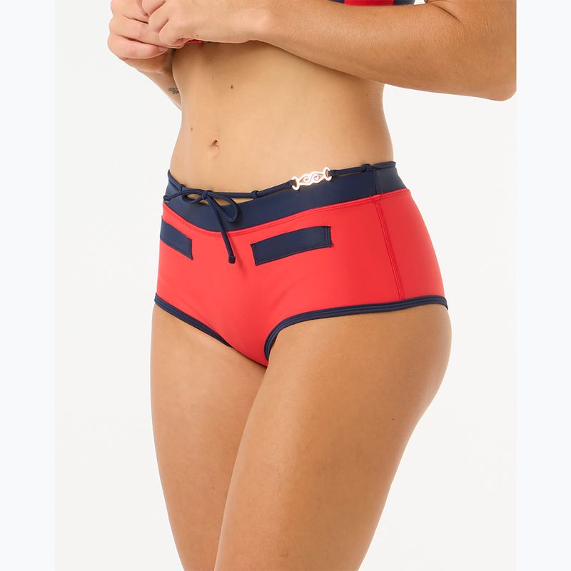 Dół od stroju kąpielowego Rip Curl Noughties Low Rise Victoria Vergara red/dark blue 4