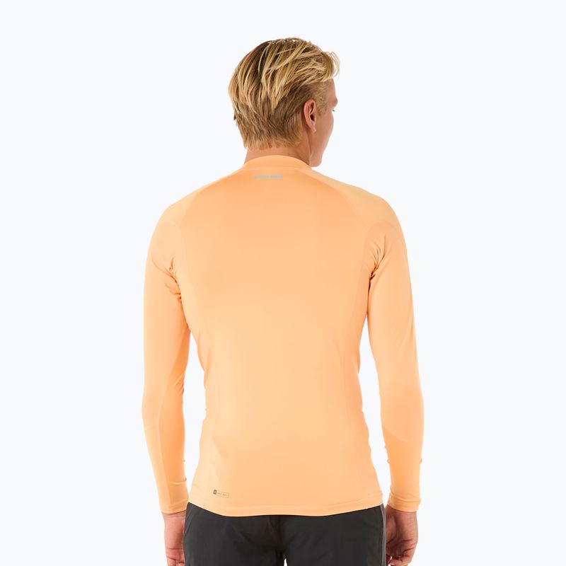 Pánské plavecké tričko Longsleeve Rip Curl Waves UPF Performance mandarin zest 3