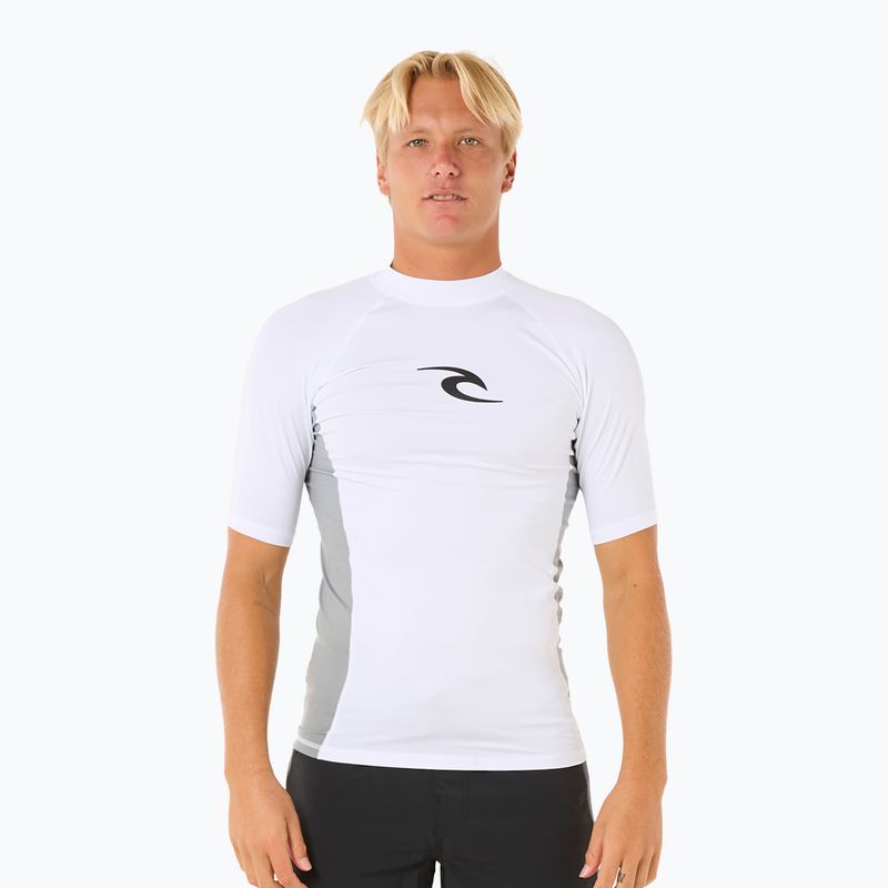 Pánské plavecké tričko Rip Curl Waves UPF Performance bílé