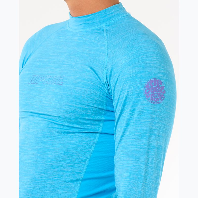 Pánské plavecké tričko Longsleeve Rip Curl Dawn Patrol UPF Performance blue paint 5