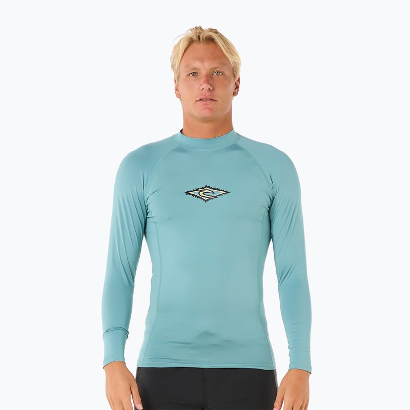 Pánské plavecké tričko Longsleeve Rip Curl Raw Energy UPF Performance blue lagoon