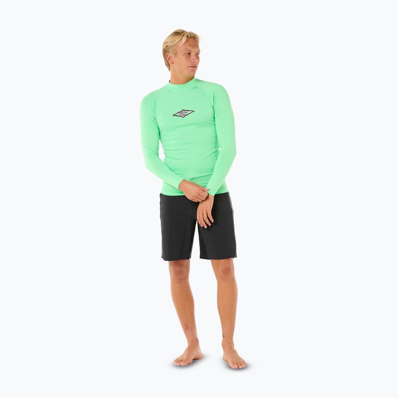 Pánské plavecké tričko Longsleeve Rip Curl Raw Energy UPF Performance neon green 2