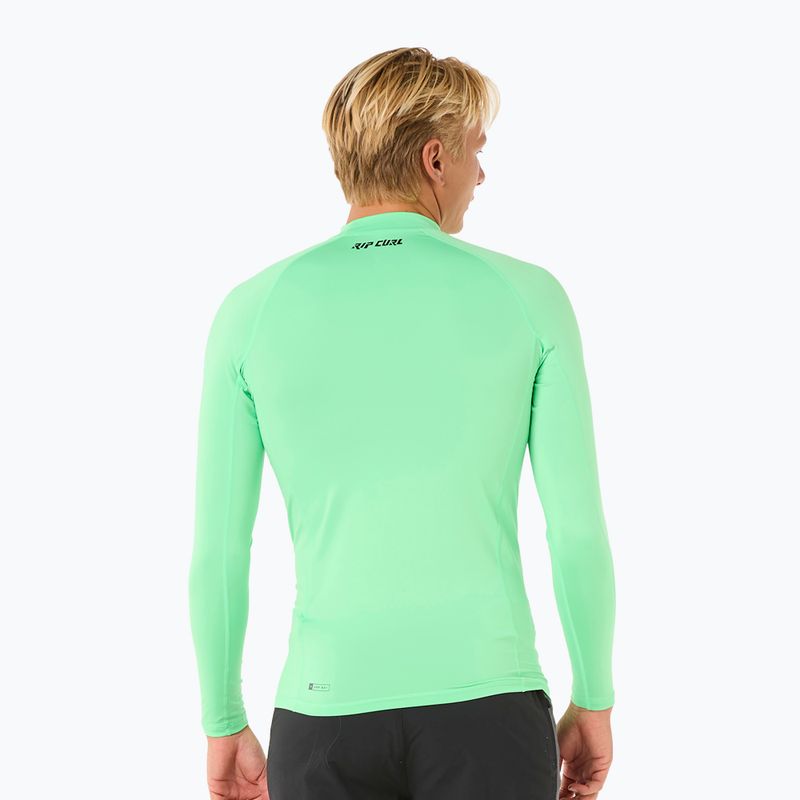 Pánské plavecké tričko Longsleeve Rip Curl Raw Energy UPF Performance neon green 3