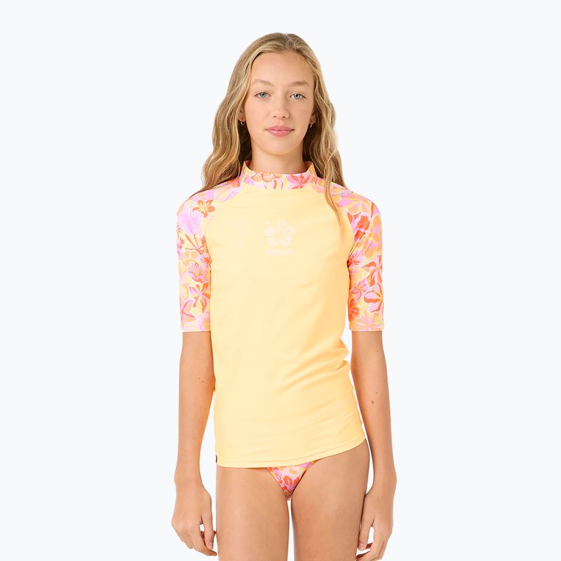 Komplet dětské plavky + tričko Rip Curl Island Bliss 3-Piece Set mango