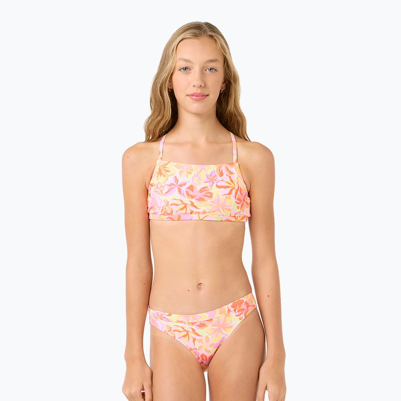 Komplet dětské plavky + tričko Rip Curl Island Bliss 3-Piece Set mango 4