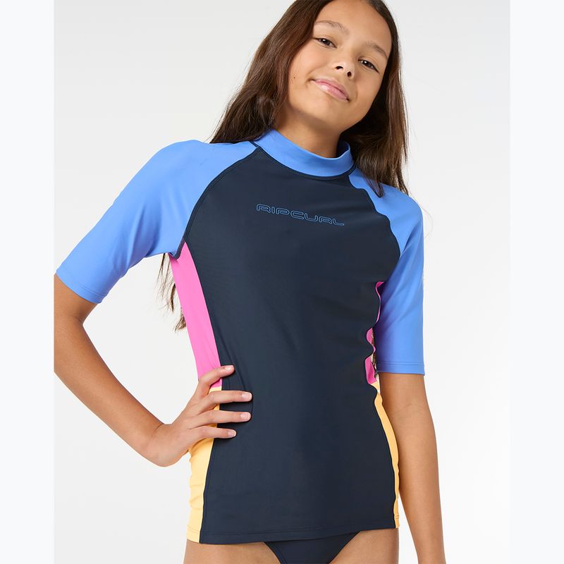 Dětské plavecké tričko Rip Curl Block Party Rash Vest navy 4