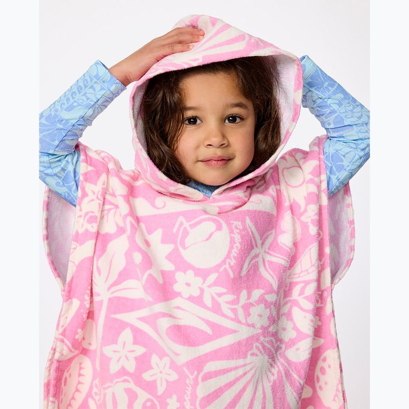 Dámské pončo Rip Curl Mixed Snap Cotton Hooded pink 4