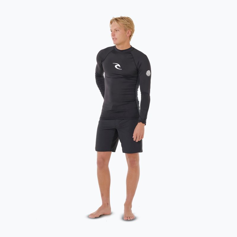 Pánské plavecké triko s dlouhým rukávem Rip Curl Waves Upf Perf black 2
