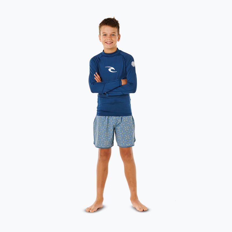Dětské plavecké tričko s dlouhým rukávem Rip Curl Waves Upf light navy 2