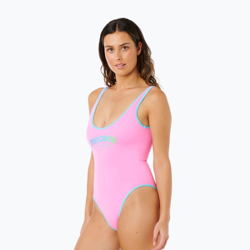 Jednodílné plavky Rip Curl Surf Puff light pink 5