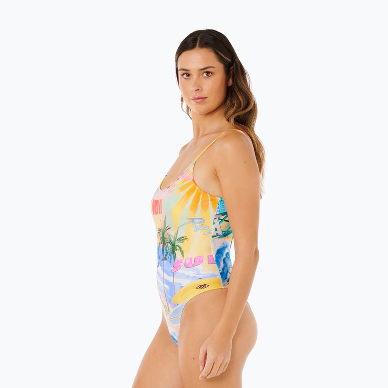 Dámské jednodílné plavky Rip Curl Hotel Malibu Cheeky multicolor 4