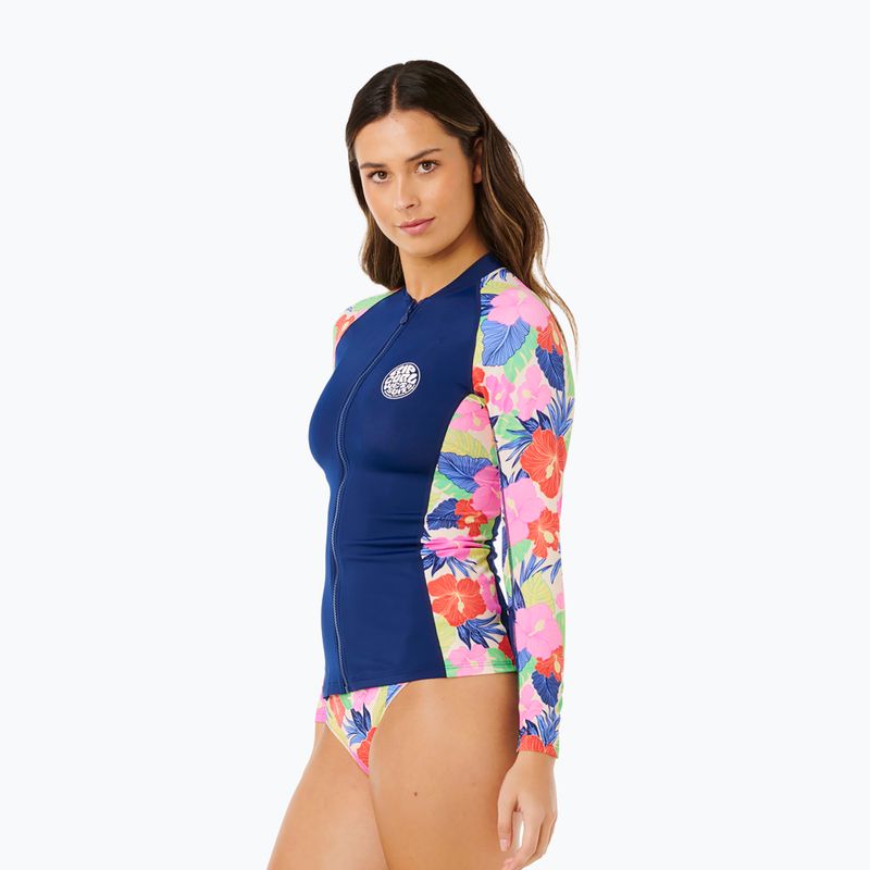 Dámské plavecké triko s dlouhým rukávem Rip Curl Party Wave Upf Zip multicolor 4
