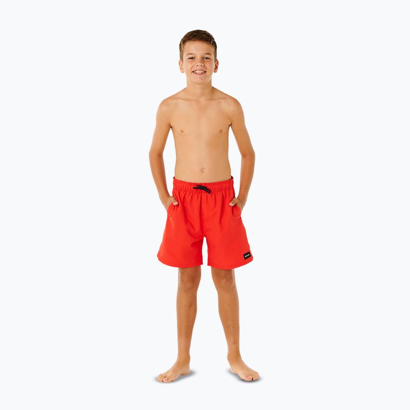 Dětské plavkové šortky Rip Curl Offset Volley red 2