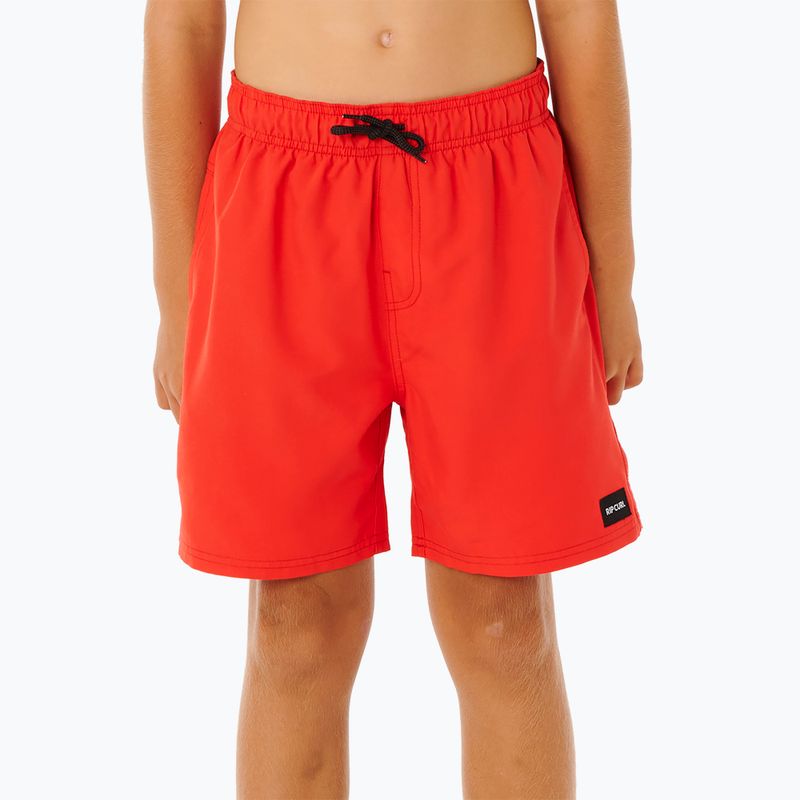 Dětské plavkové šortky Rip Curl Offset Volley red 3